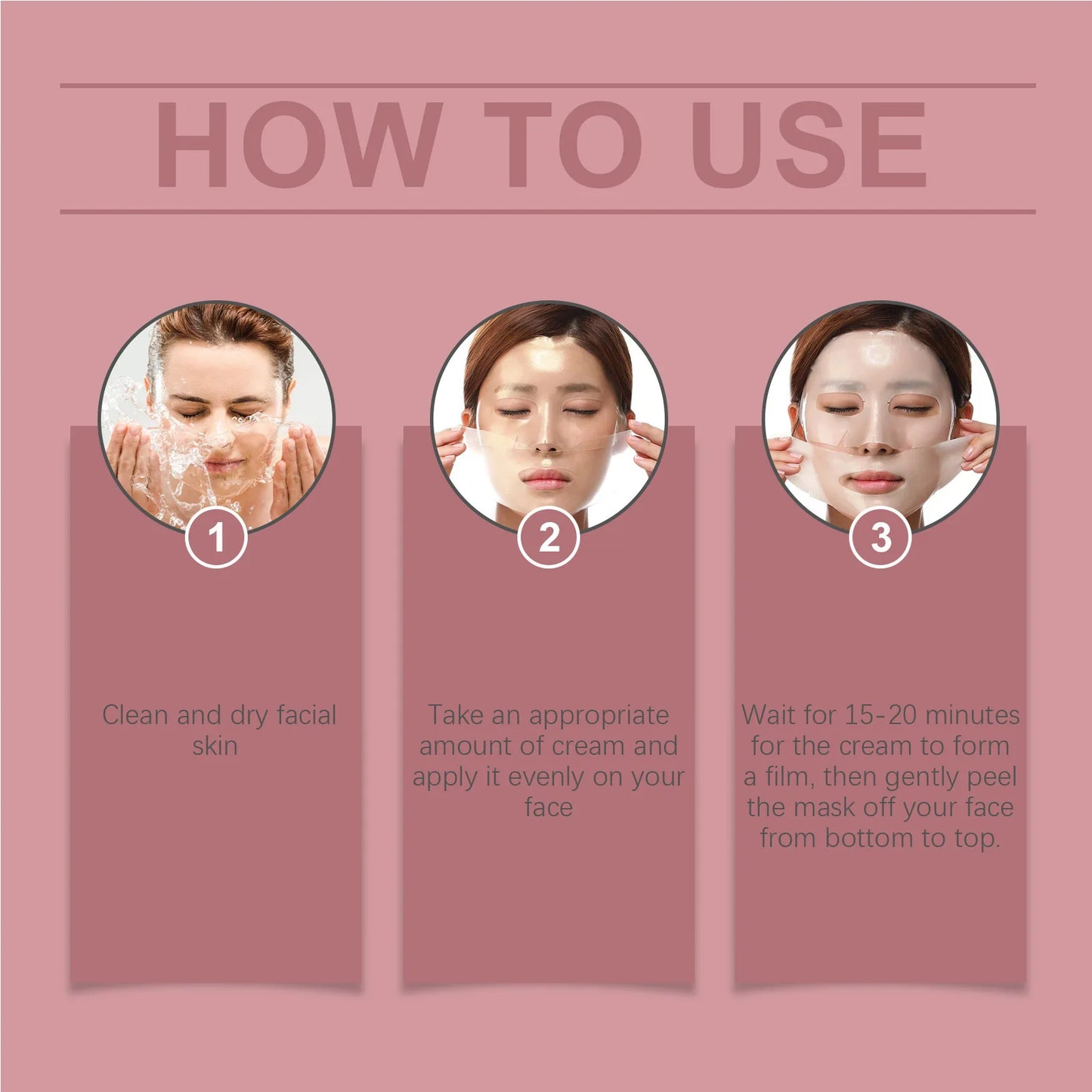 Eelhoe 4pcs Collagen Firming Face Mask Shrink Pores Lift Repair Skin Rejuvenation Anti Wrinkle Moisturizing Refresh Face Mask