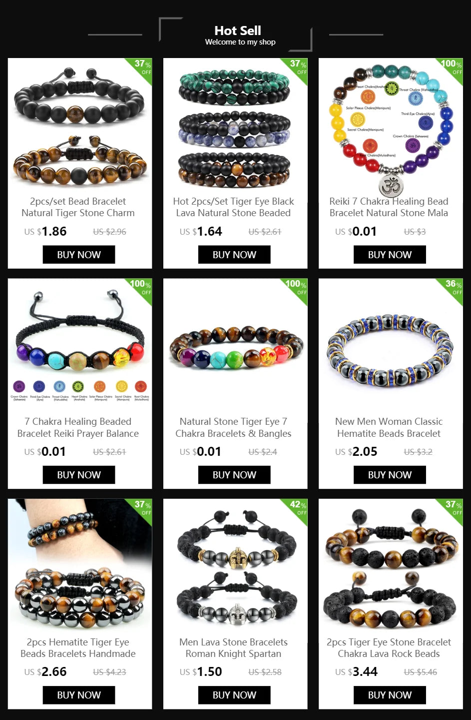 Beaded Bracelet Handmade 4 6 8mm Natural Stone Shiny Black Onyx Beads Bracelets & Bangles Adjustable Size Obsidian Wrist Jewelry