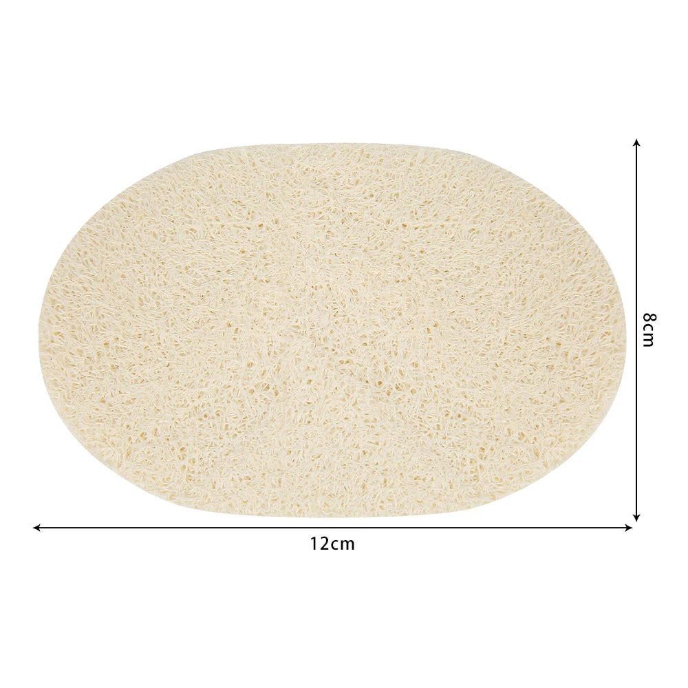 5Pcs Natural Luffa Sponge Dish Washing Cloth Loofah Scrub Pad Dish Pot Scrubber Sponge Household Kitchen Clean Brushes Pad