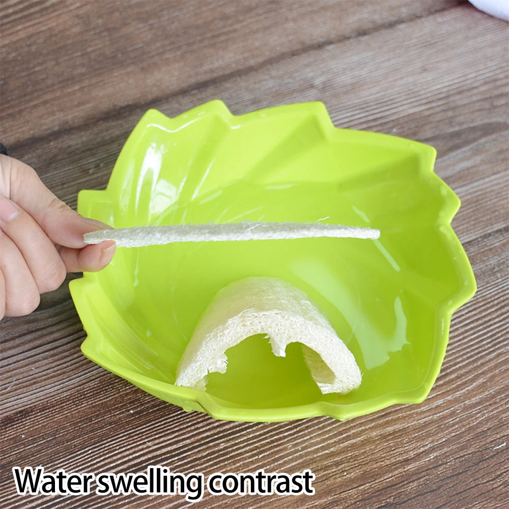 5Pcs Natural Luffa Sponge Dish Washing Cloth Loofah Scrub Pad Dish Pot Scrubber Sponge Household Kitchen Clean Brushes Pad