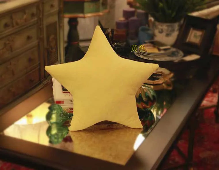 Star Stuffed Plush Throw Pillow, Sofa Cushion, Car Cushion, Decorative Doll Toy, Gift, Home Textile, 45x45cm