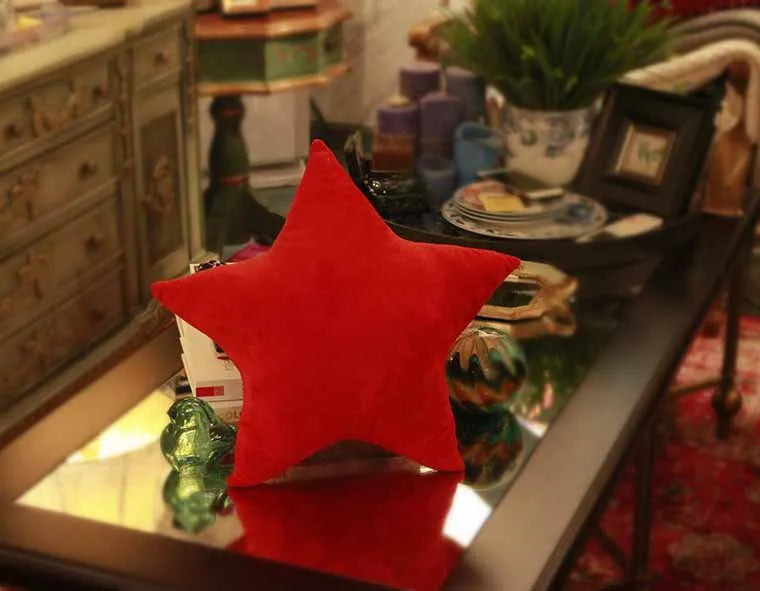 Star Stuffed Plush Throw Pillow, Sofa Cushion, Car Cushion, Decorative Doll Toy, Gift, Home Textile, 45x45cm