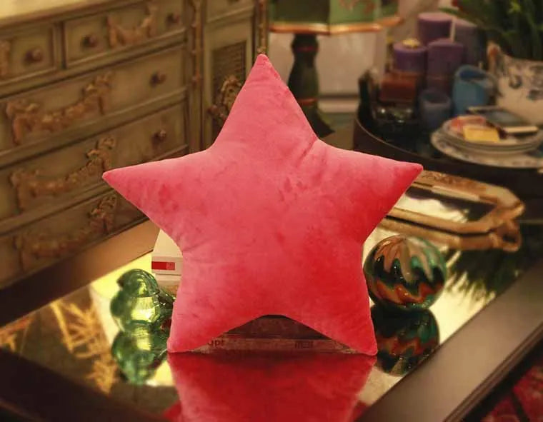 Star Stuffed Plush Throw Pillow, Sofa Cushion, Car Cushion, Decorative Doll Toy, Gift, Home Textile, 45x45cm