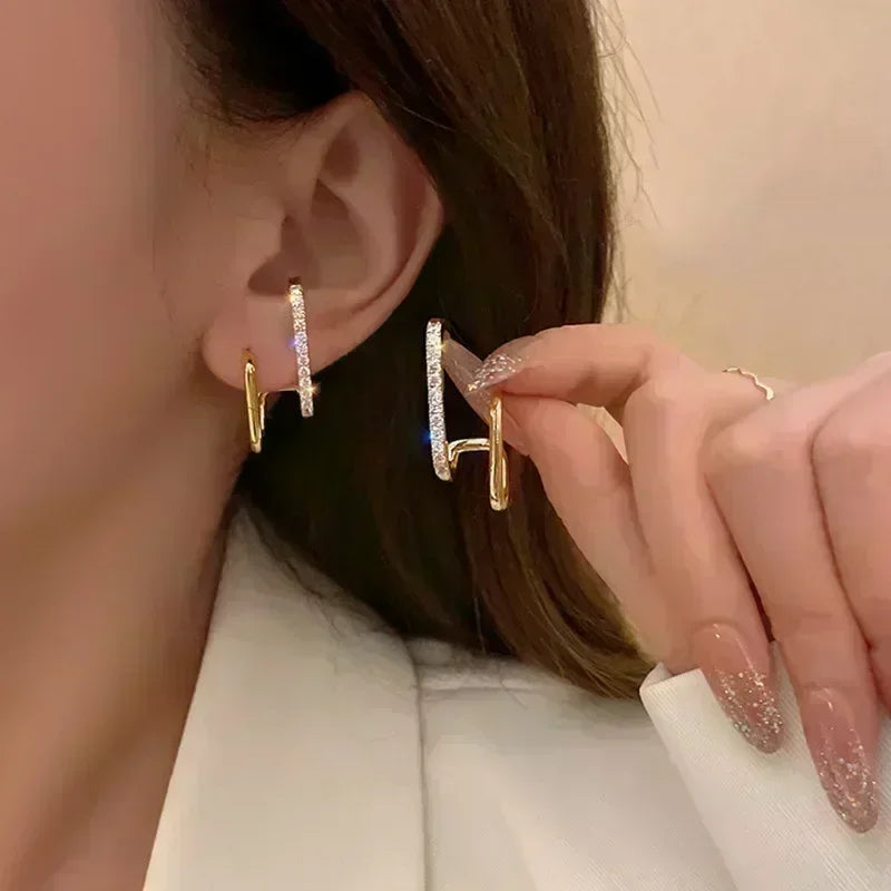 Fashion Korean Women Retro Drip Glaze Red Flower Earrings Women for Delicate Earrings Luxury Couple Engagement Jewelry Gift