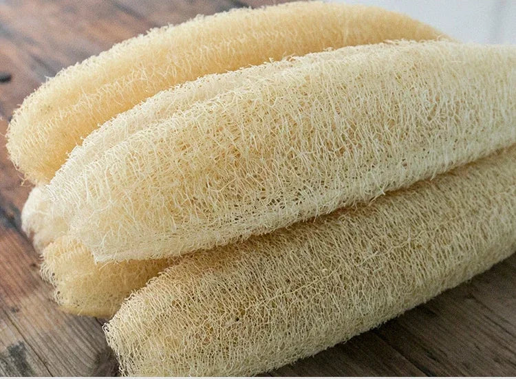 1pc Natural Luffa Sponge Scrubber Loofah Sponge Cellulose Board Scrubber Kitchen Bathroom Shower Sponge Scrubber