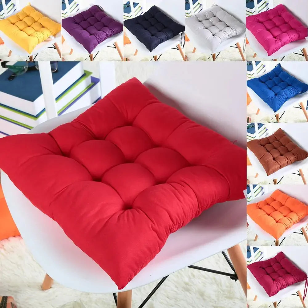 Colourful Chunky Seat Pads Cushion Chair Garden Cushion New Home Textile Cushion Garden HomeTie On Office Garden Dining Kitchen