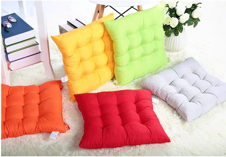 Colourful Chunky Seat Pads Cushion Chair Garden Cushion New Home Textile Cushion Garden HomeTie On Office Garden Dining Kitchen
