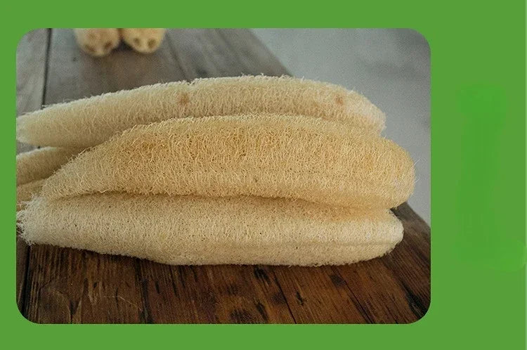 1pc Natural Luffa Sponge Scrubber Loofah Sponge Cellulose Board Scrubber Kitchen Bathroom Shower Sponge Scrubber
