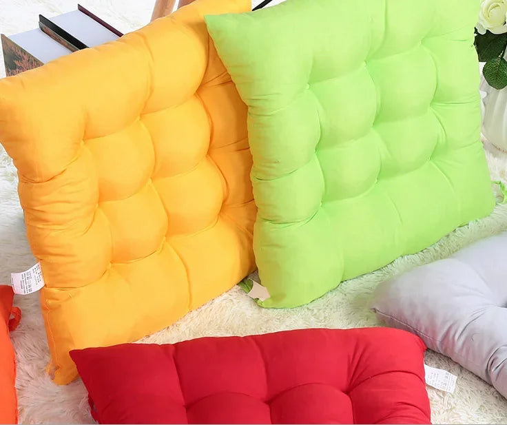 Colourful Chunky Seat Pads Cushion Chair Garden Cushion New Home Textile Cushion Garden HomeTie On Office Garden Dining Kitchen