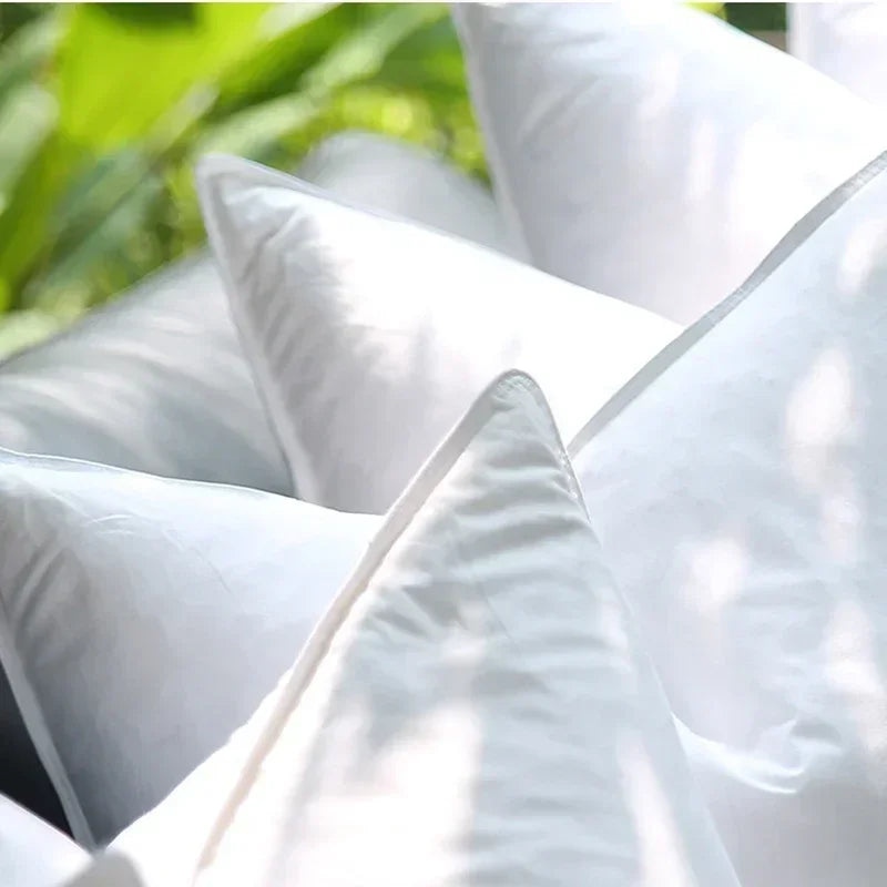 Entry Luxury Goose Down Feathers Cushion Insert Core Throw Pillow Core 5% Down Pillow Filling Downproofness