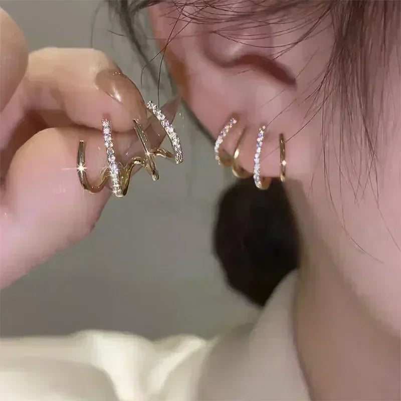 Fashion Korean Women Retro Drip Glaze Red Flower Earrings Women for Delicate Earrings Luxury Couple Engagement Jewelry Gift
