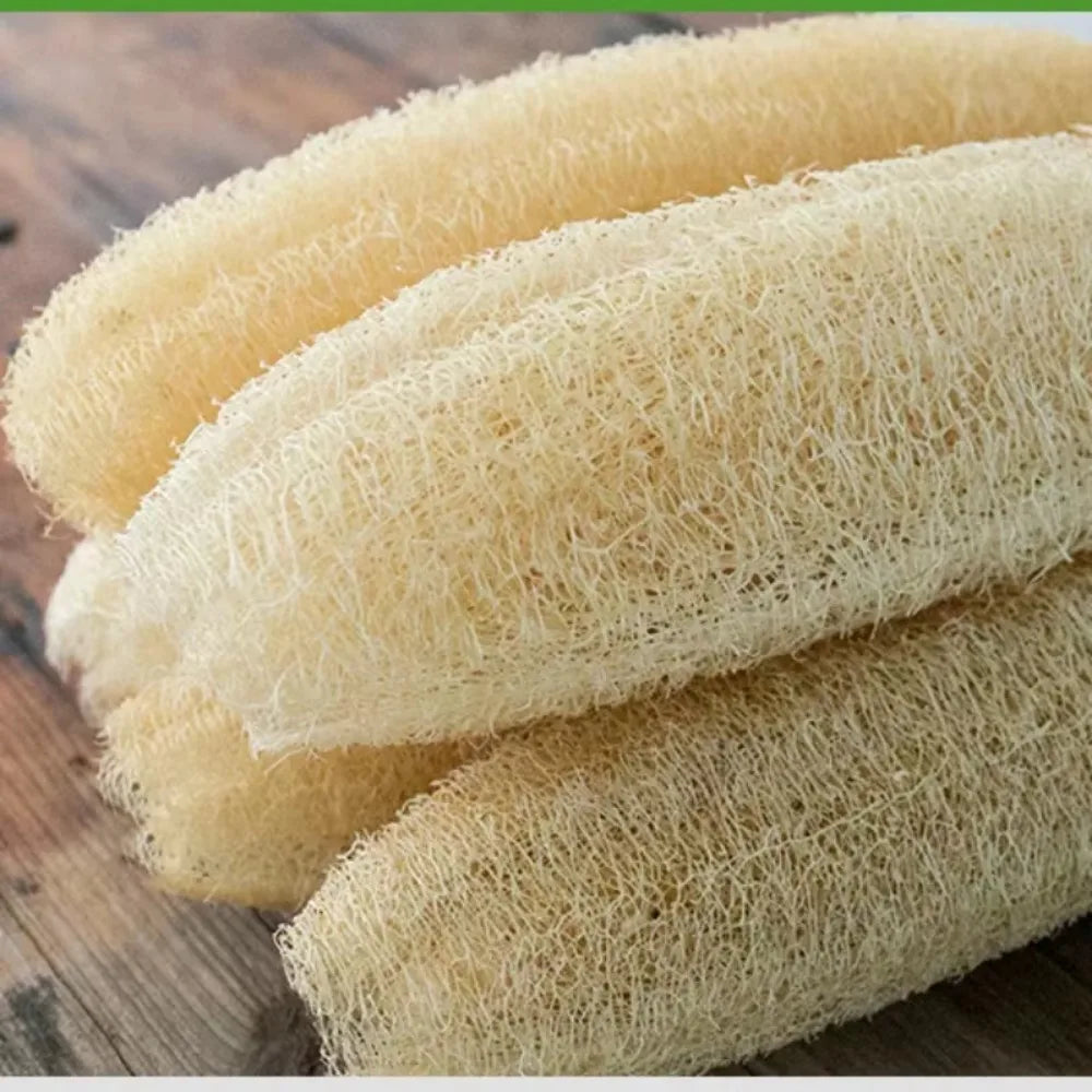 1pc Natural Luffa Sponge Scrubber Loofah Sponge Cellulose Board Scrubber Kitchen Bathroom Shower Sponge Scrubber