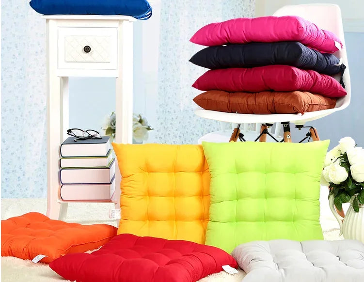 Colourful Chunky Seat Pads Cushion Chair Garden Cushion New Home Textile Cushion Garden HomeTie On Office Garden Dining Kitchen