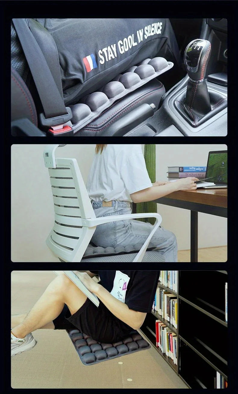 Air Cushion Portable Car Seat Office Chair Wheelchair Pad Anti Bedsore Orthopedics Pain Pressure Relief Cushion Camping Seat Mat