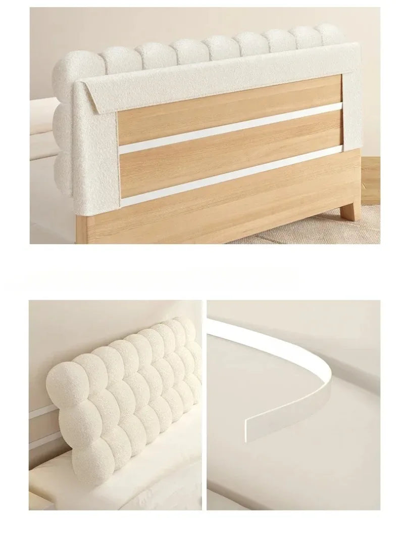Headboard Cushion Sponge Filling Simple Modern Bedroom Cushion Large Rectangle Detachable Washable Home Textile Home Decoration