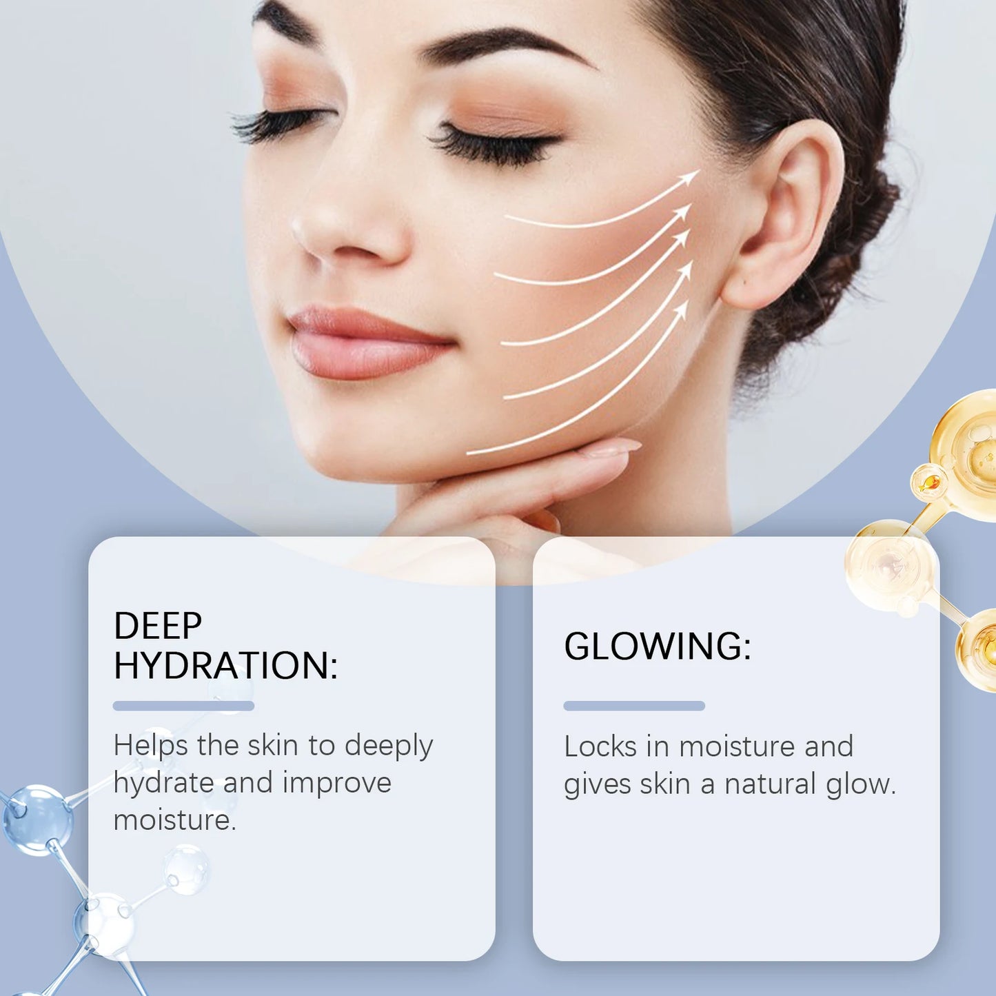 Jaysuing Collagen hydrating facial mask brightens skin tone and tightens skin with hyaluronic acid moisturizing facial mask