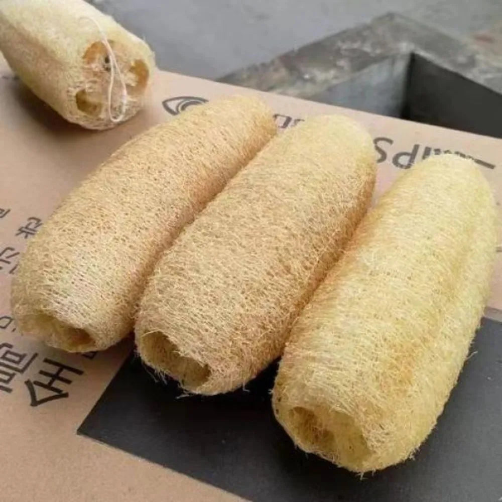 1pc Natural Luffa Sponge Scrubber Loofah Sponge Cellulose Board Scrubber Kitchen Bathroom Shower Sponge Scrubber