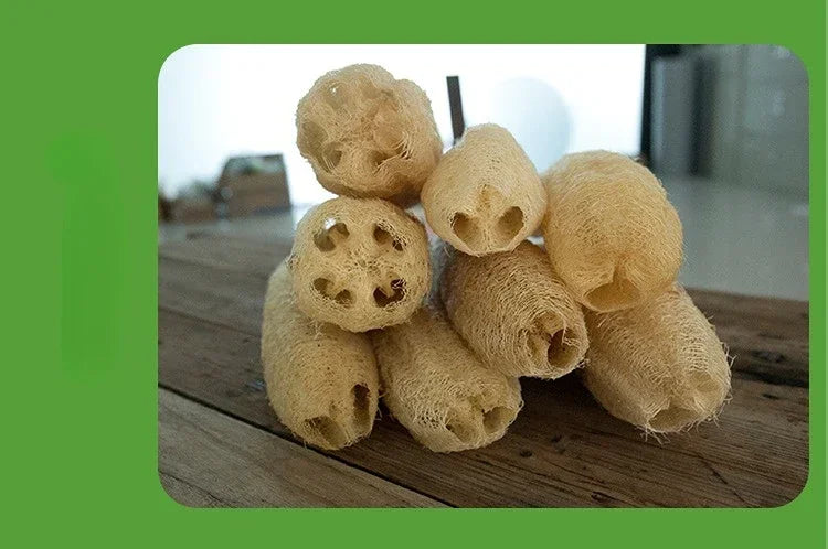 1pc Natural Luffa Sponge Scrubber Loofah Sponge Cellulose Board Scrubber Kitchen Bathroom Shower Sponge Scrubber