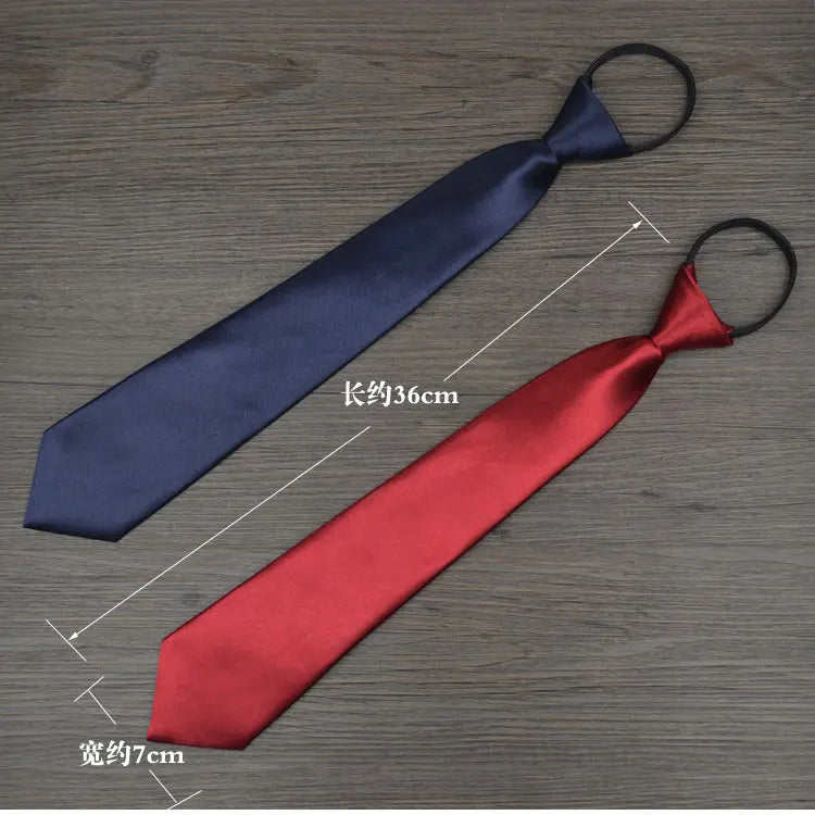 Lady's Zipper Tie Fashion Women Professional Uniform