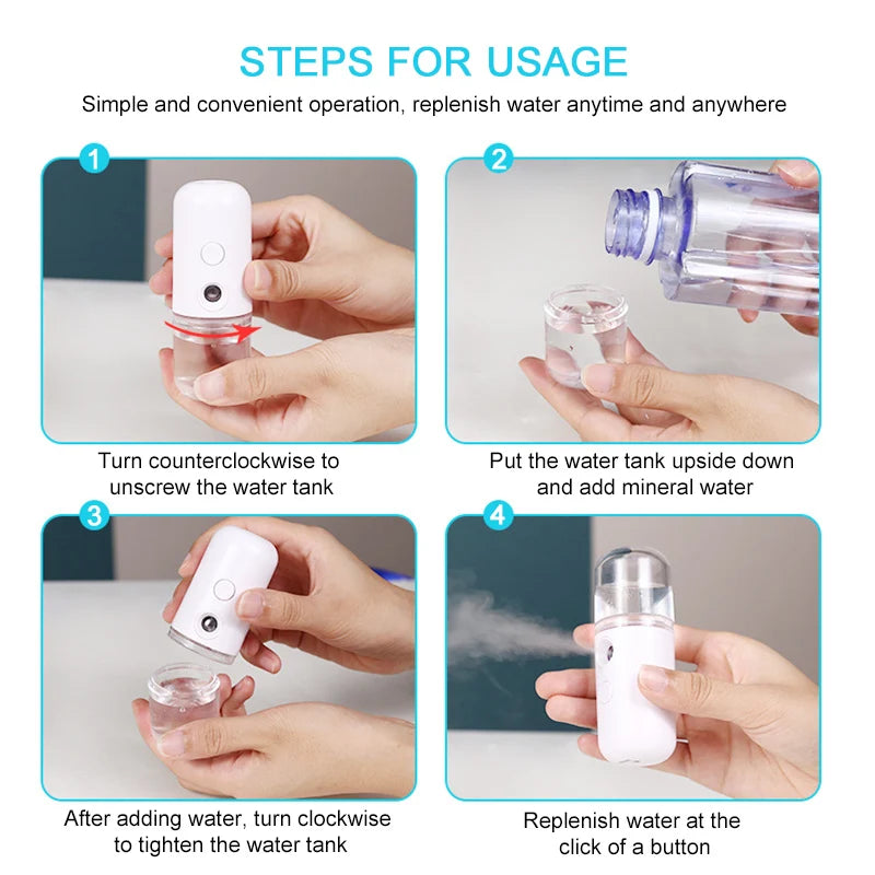 Nano Face Steamer Moisturizing Anti Aging Facial Sprayer