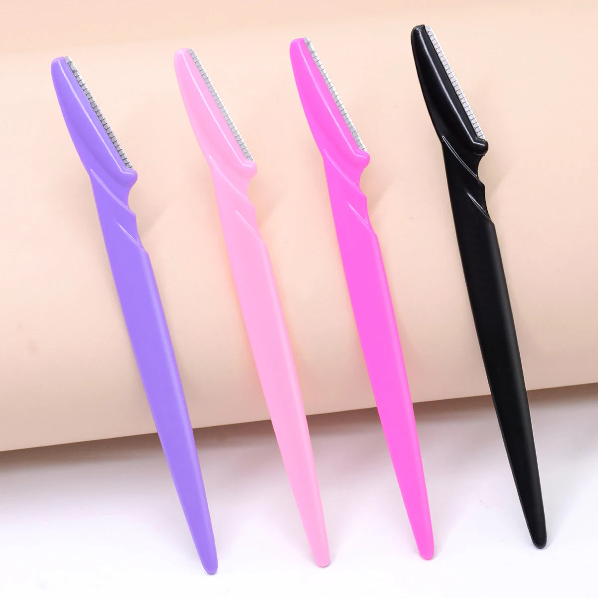 12 Pcs Mix Color Eyebrow Razor Women Face And Body Safe Trimmer Hair Shaver