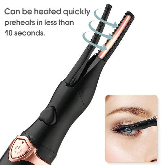 Electric Heated Eyelash Curler USB Rechargeable Eyelashes Curler
