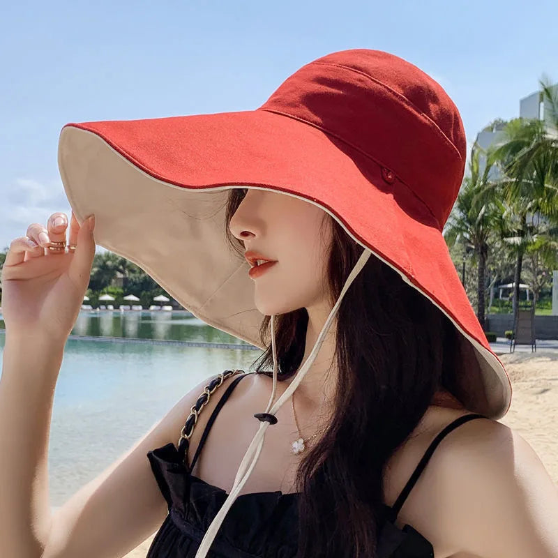Wide Brim UPF 50+ Sun Hat for Women Anti-UV Protection