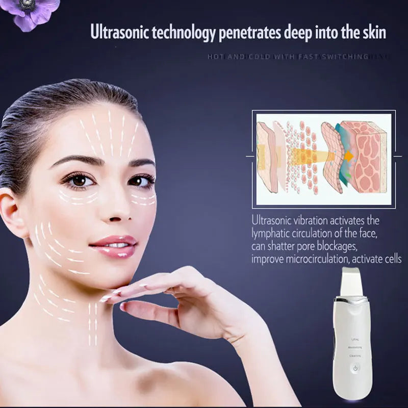 Ultrasonic Cleaner Face Skin Scrubber