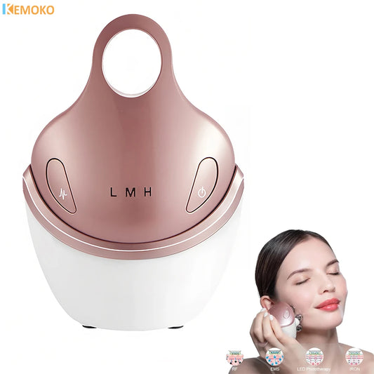 EMS Home Use Facial Device Cream Light Therapy Anti Aging Wrinkle Beauty Apparatus