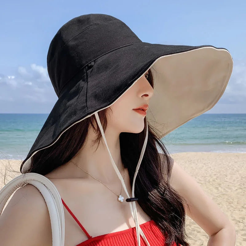 Wide Brim UPF 50+ Sun Hat for Women Anti-UV Protection