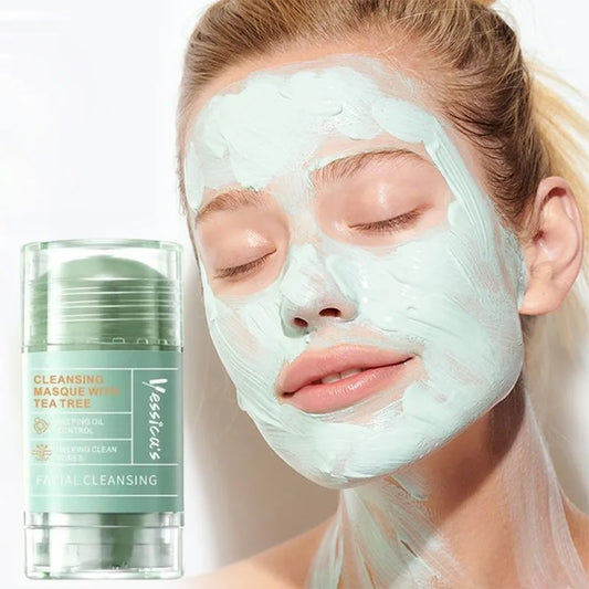 50g Cleansing Green Tea Bar Mask for Anti Acne and Whitening Shrinkage